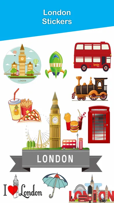 London Paris Stickers Pack应用截图