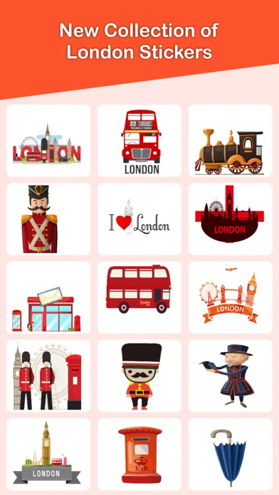 London Paris Stickers Pack应用截图