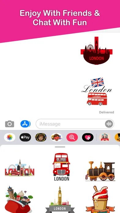 London Paris Stickers Pack应用截图