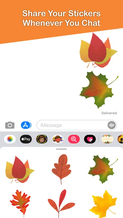 Capturas de pantalla de Autumn Leaves Emojis