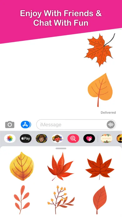Capturas de pantalla de Autumn Leaves Emojis