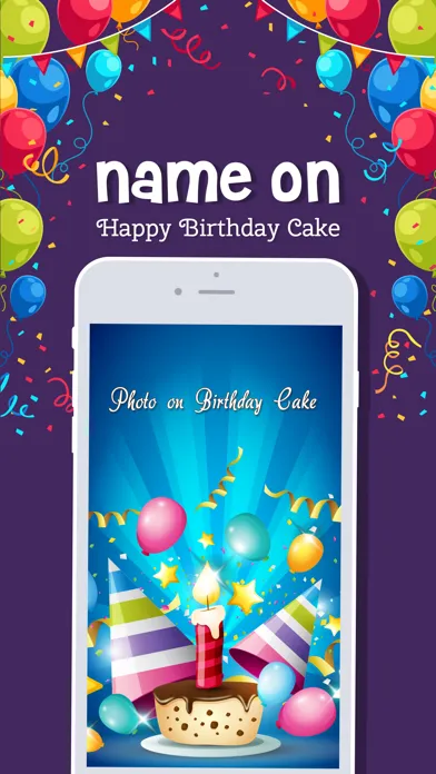 Name On  Happy Birthday Cake स्क्रीनशॉट