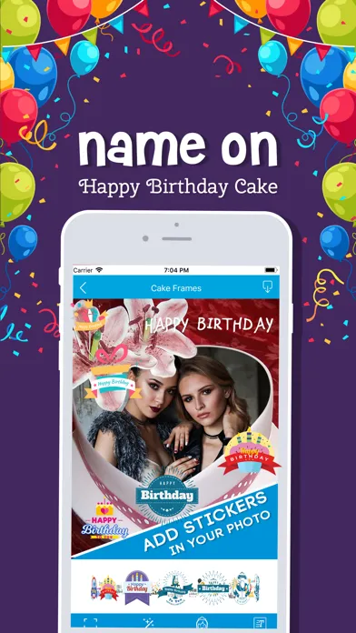 Name On  Happy Birthday Cake स्क्रीनशॉट