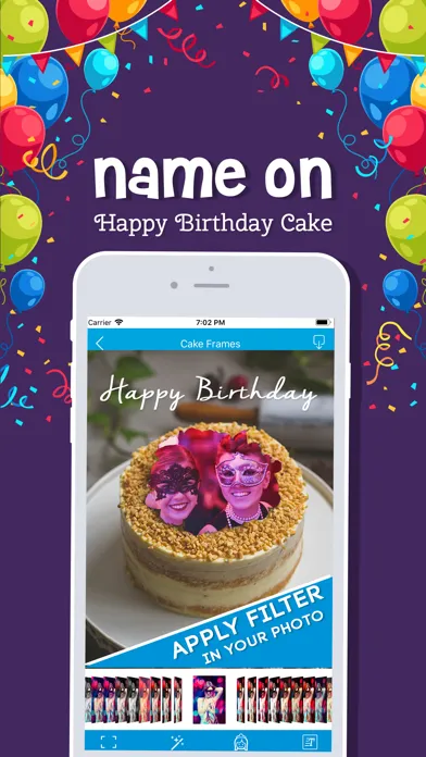 Name On  Happy Birthday Cake स्क्रीनशॉट