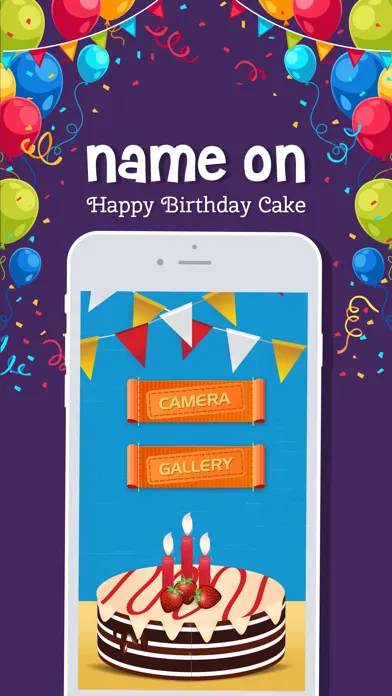Name On  Happy Birthday Cake स्क्रीनशॉट