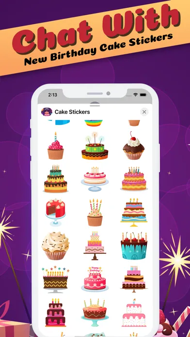 Скриншоты Birthday Cake Stickies