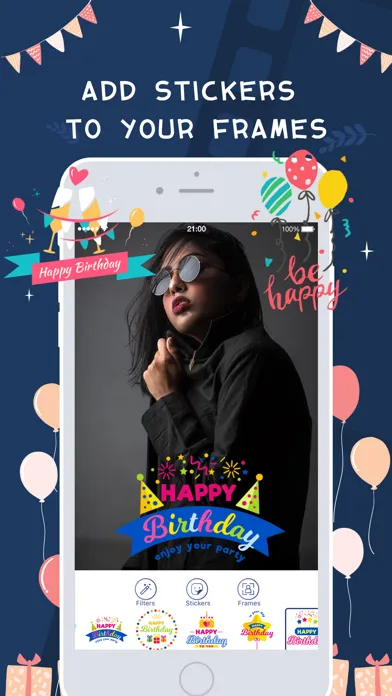 Ảnh chụp màn hình của Birthday Video Maker Music