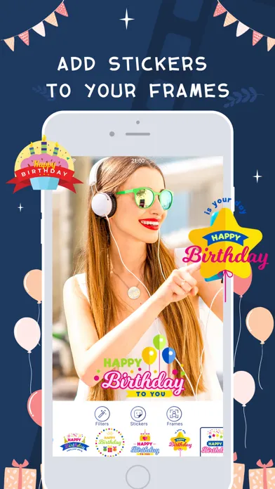 Ảnh chụp màn hình của Birthday Video Maker Music