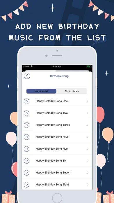 Ảnh chụp màn hình của Birthday Video Maker Music