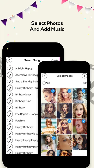 Screenshot di Birthday Video Maker Songs
