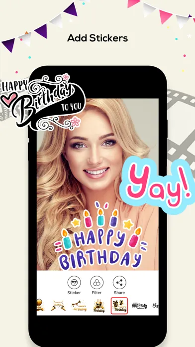 Screenshot di Birthday Video Maker Songs