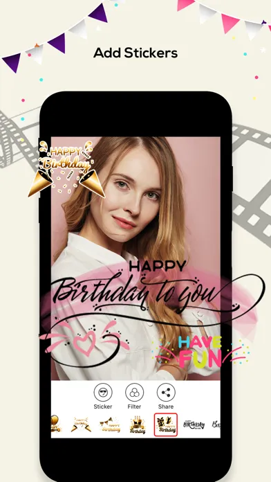 Screenshot di Birthday Video Maker Songs