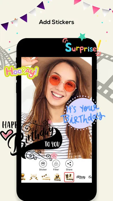 Screenshot di Birthday Video Maker Songs