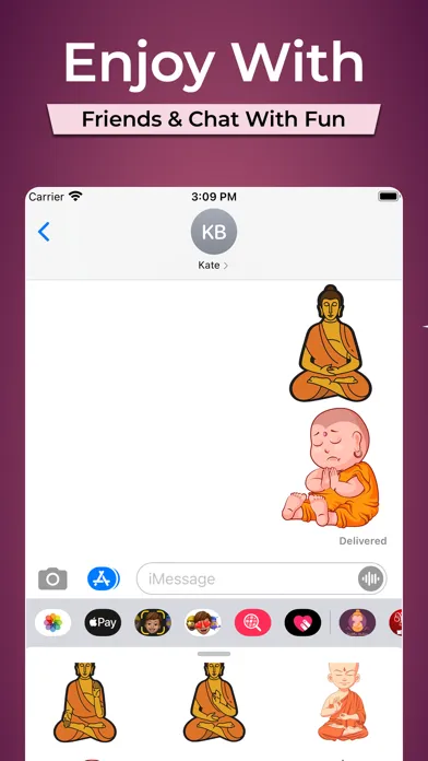 Ảnh chụp màn hình của Buddha God Stickers