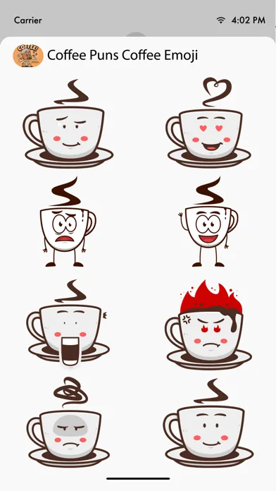 تصاویر Coffee Puns Coffe Emojis