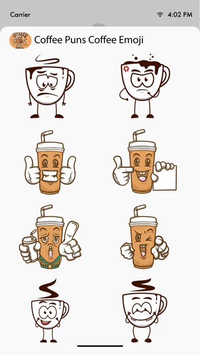 تصاویر Coffee Puns Coffe Emojis
