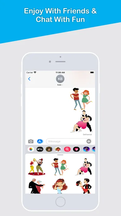 Couple Dance Stickers スクリーンショット