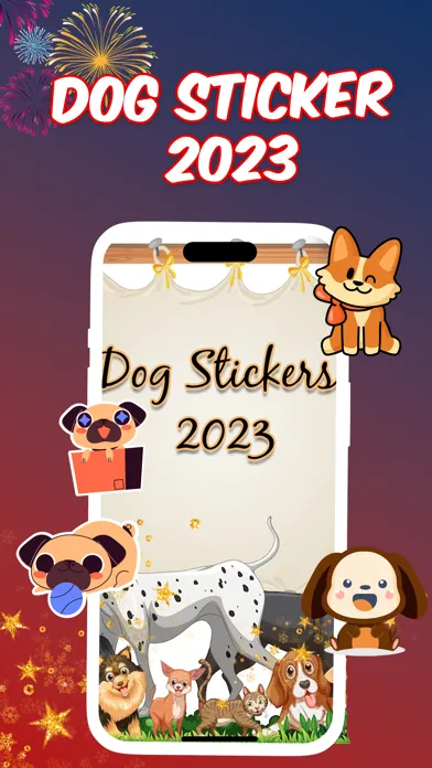 ภาพหน้าจอของ DogEmoji Love Stickers