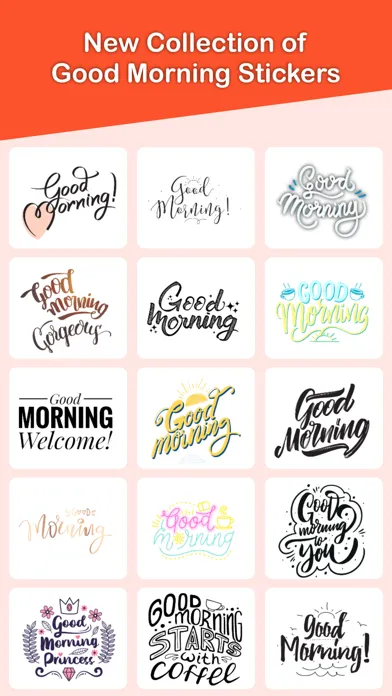 Capturas de pantalla de Good Morning Typography