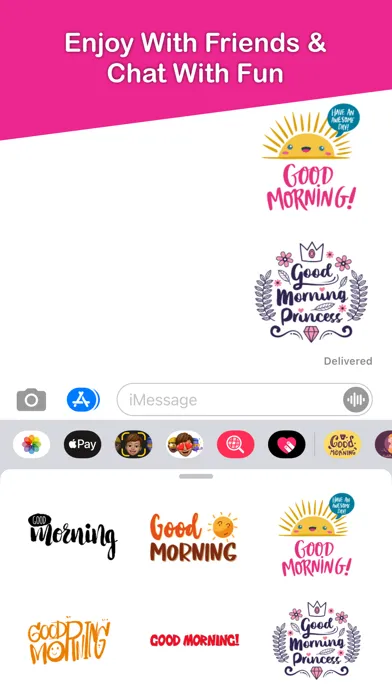 Capturas de pantalla de Good Morning Typography