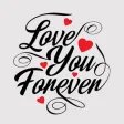 Love Typography Stickers Love Typography Stickers