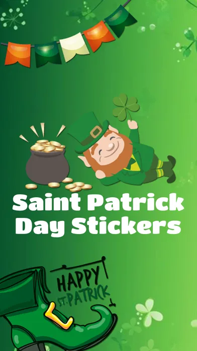 Tangkapan skrin Saint Patrick's Day Sticker