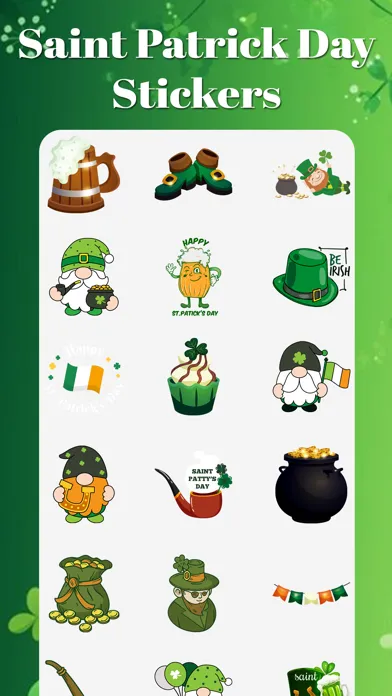 Tangkapan skrin Saint Patrick's Day Sticker