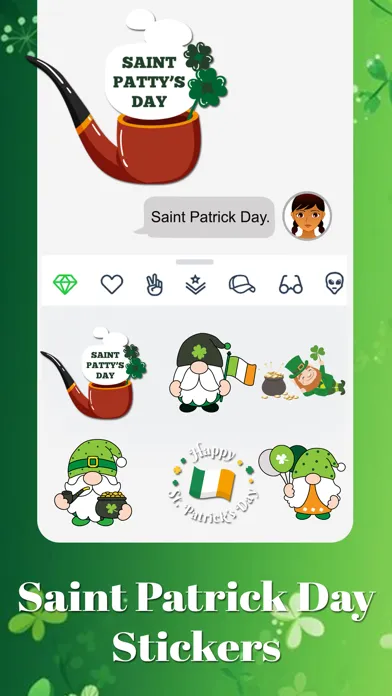 Tangkapan skrin Saint Patrick's Day Sticker