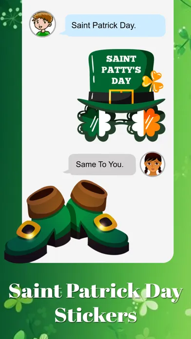 Tangkapan skrin Saint Patrick's Day Sticker
