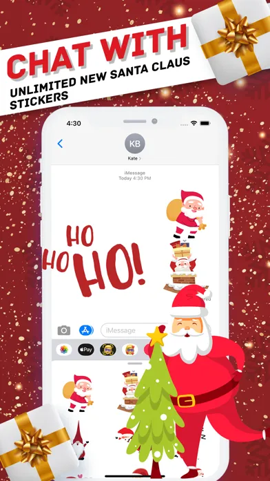 ภาพหน้าจอของ Santa Claus  Awesome Sticker