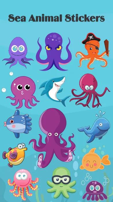 Sea Animals Emojis Screenshots