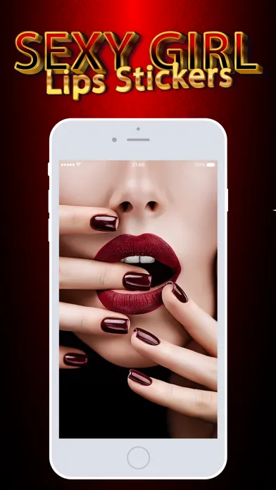 Sexy Girl Lips Stickers应用截图