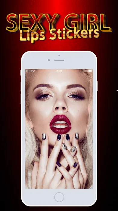 Sexy Girl Lips Stickers应用截图