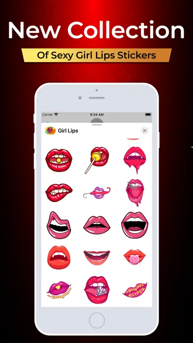 Sexy Girl Lips Stickers应用截图