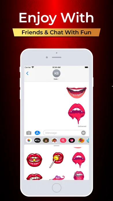 Sexy Girl Lips Stickers应用截图