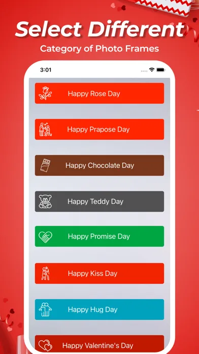 Valentine’s Week  Frames應用截圖