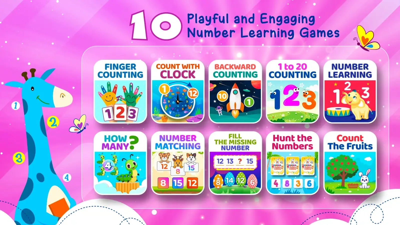 Ảnh chụp màn hình của Learn Numbers 123 - Kids Games