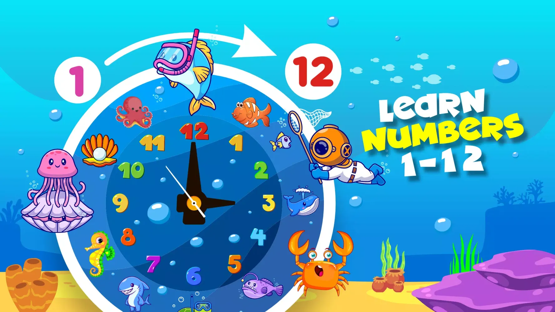 Ảnh chụp màn hình của Learn Numbers 123 - Kids Games