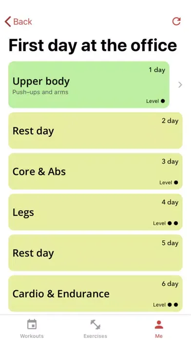 Bodyweight Workout Trainer Screenshots