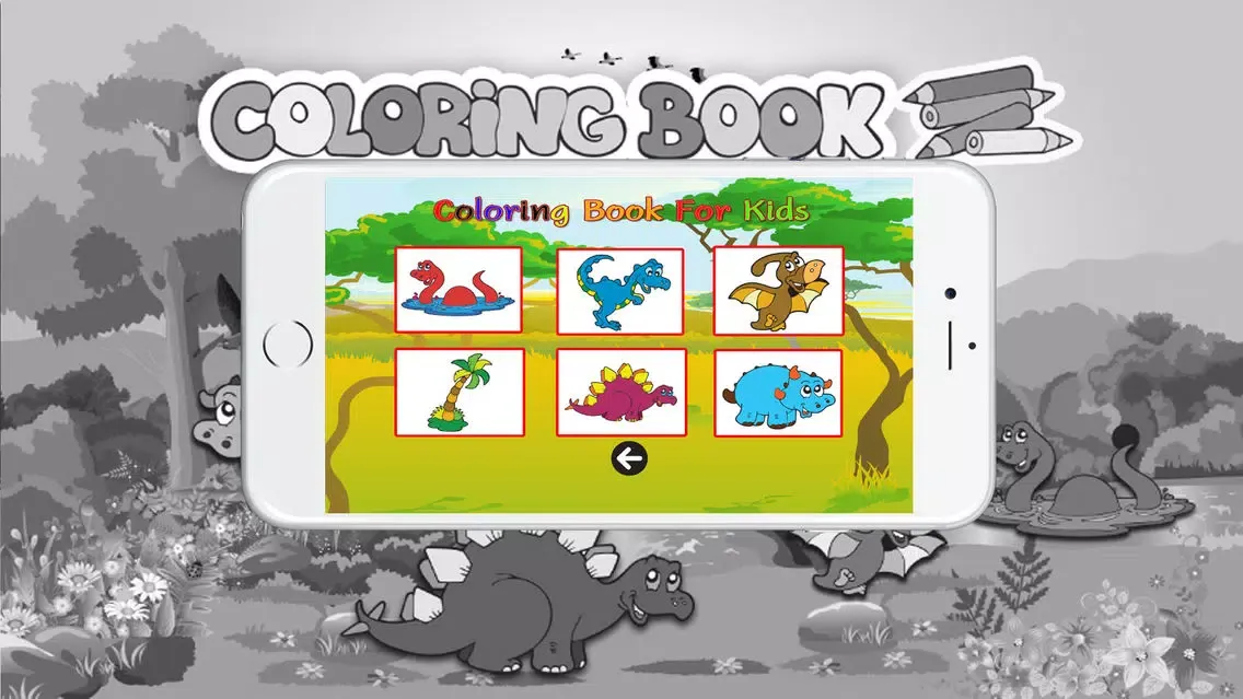 Ảnh chụp màn hình của Coloring books (Dinosaur) : Coloring Pages & Learning Educational Games For Kids Free!