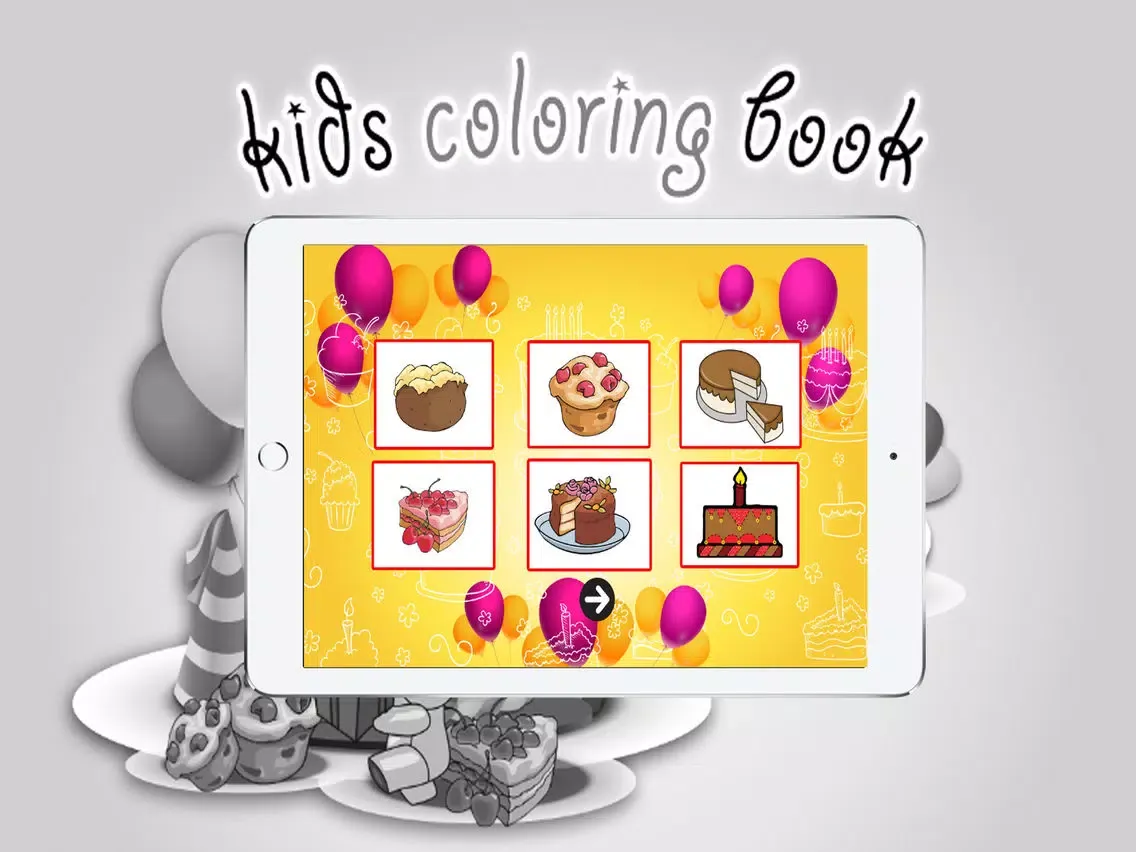 Captures d'écran de Coloring book (Cake) : Coloring Pages & Learning Educational Games For Kids Free! iPad 