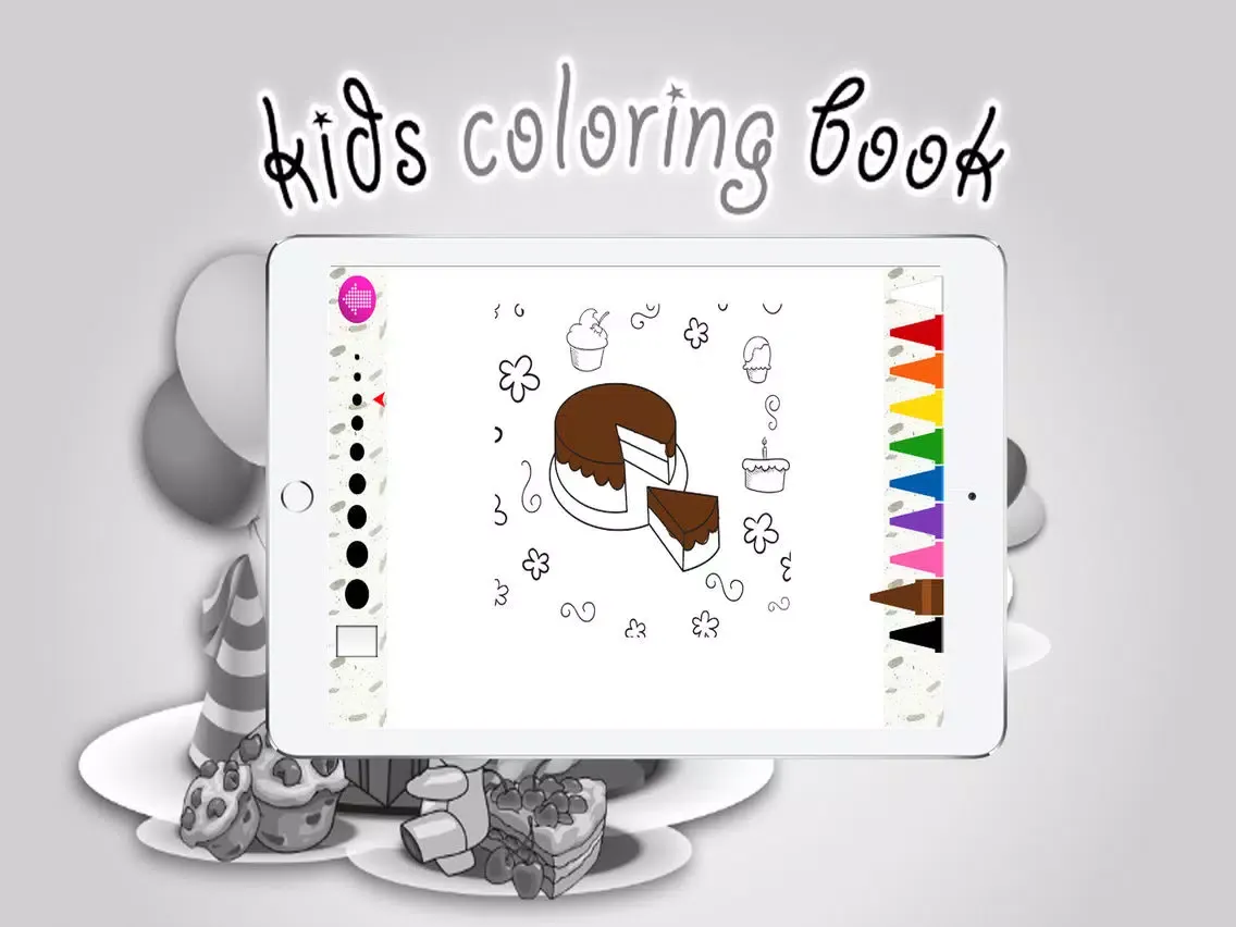 Captures d'écran de Coloring book (Cake) : Coloring Pages & Learning Educational Games For Kids Free! iPad 