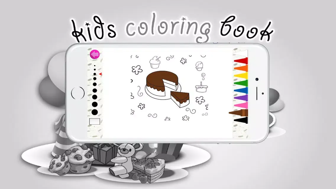 Captures d'écran de Coloring book (Cake) : Coloring Pages & Learning Educational Games For Kids Free!