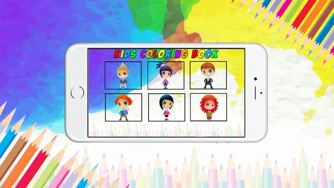 Capturas de tela do kids coloring books : Character , Scribble & Doodle Game For kids