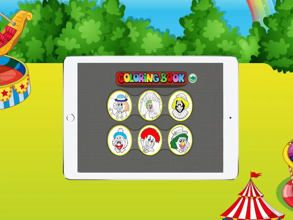 Screenshot di Coloring books (comedian) : Coloring Pages & Learning Games For Kids Free! iPad 