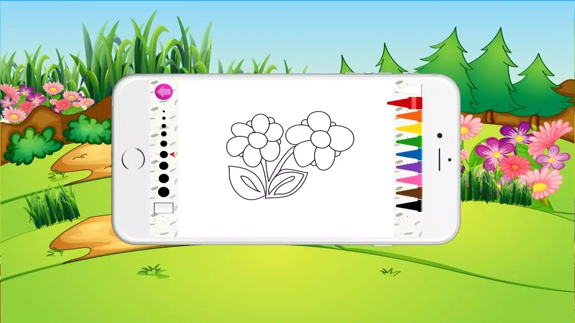 Capturas de tela do Free Color Book (Flower), Coloring Pages & Fun Educational Learning Games For Kids!