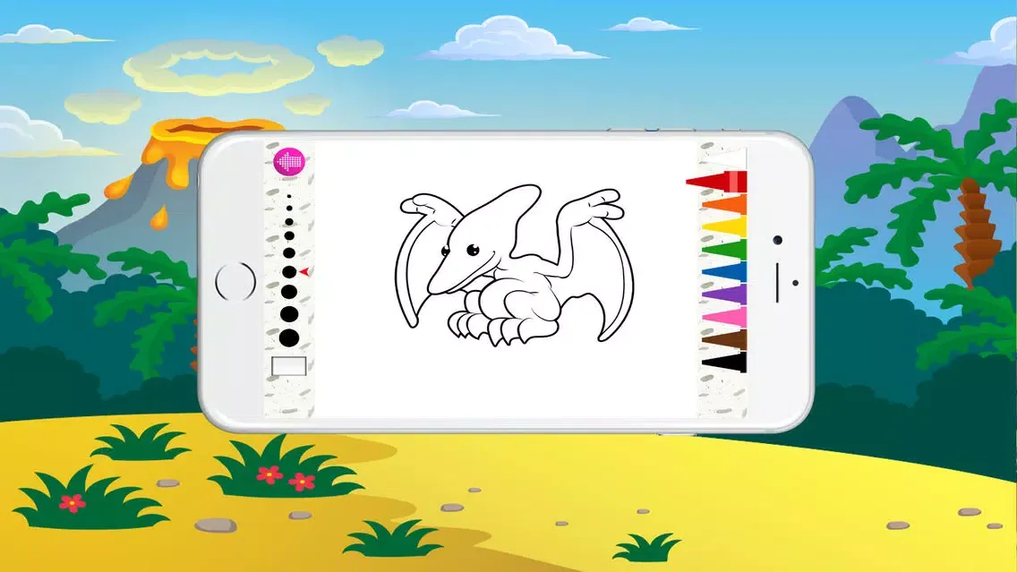 Screenshot di Free Color Book (dinosaur), Coloring Pages & Fun Educational Learning Games For Kids!