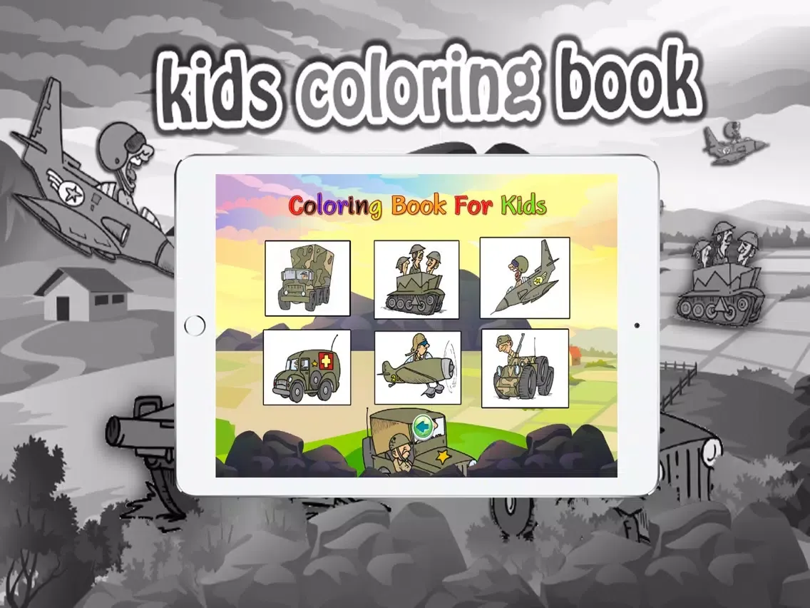 Capturas de tela do Coloring books (Soldier) : Coloring Pages & Learning Educational Games For Kids Free! iPad 