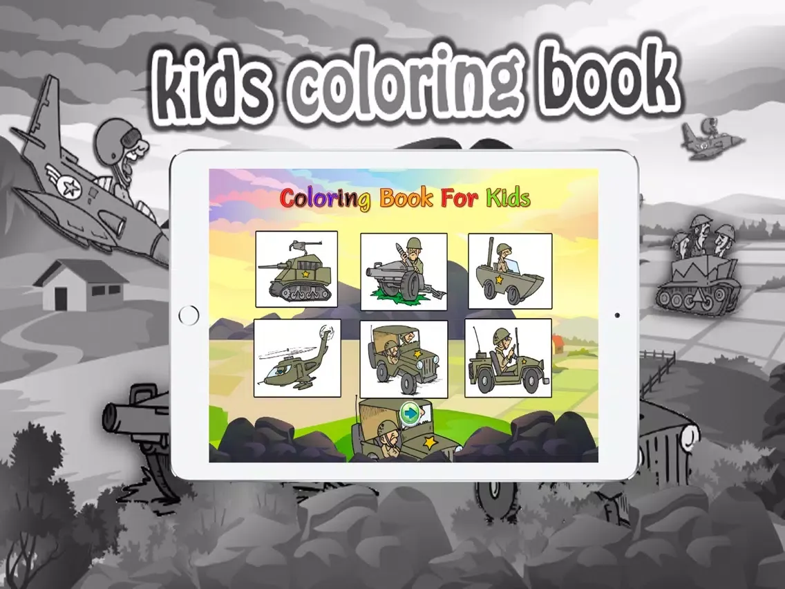 Capturas de tela do Coloring books (Soldier) : Coloring Pages & Learning Educational Games For Kids Free! iPad 