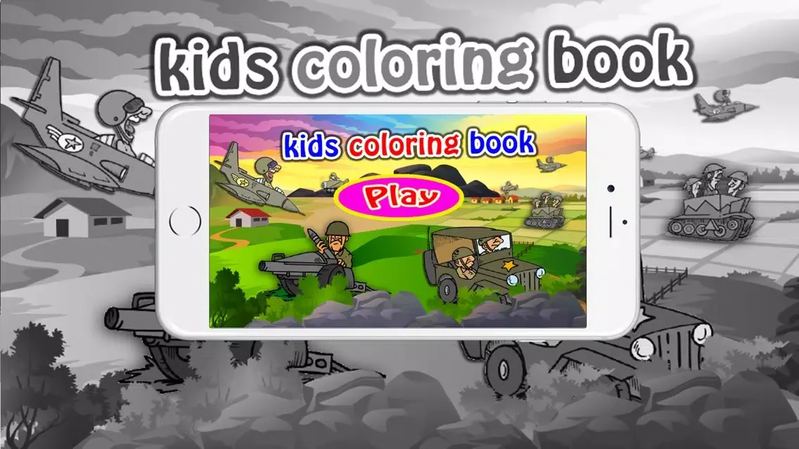 Capturas de tela do Coloring books (Soldier) : Coloring Pages & Learning Educational Games For Kids Free!